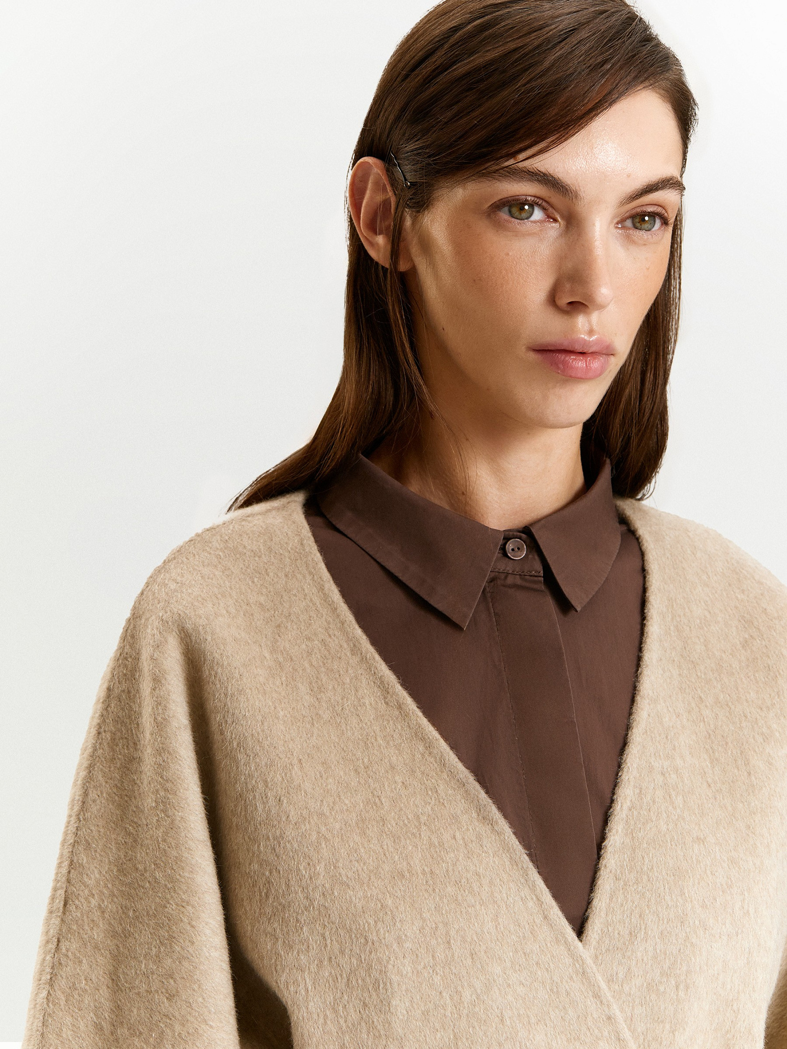 Полупальто из шерсти